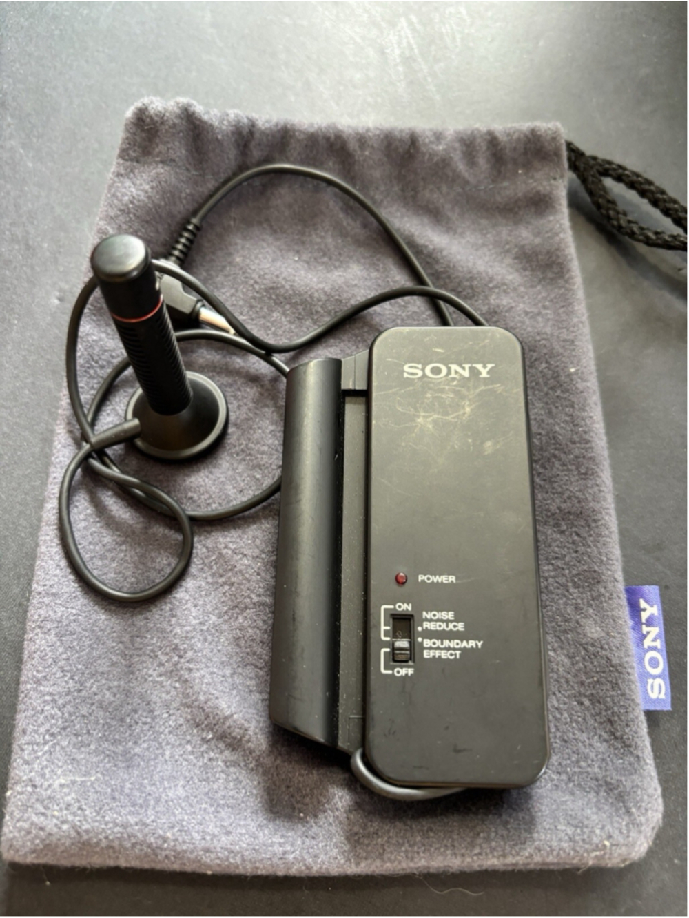 Sony ECM-R100 Condenser Noise Reduction Microphone. PARTS ONLY